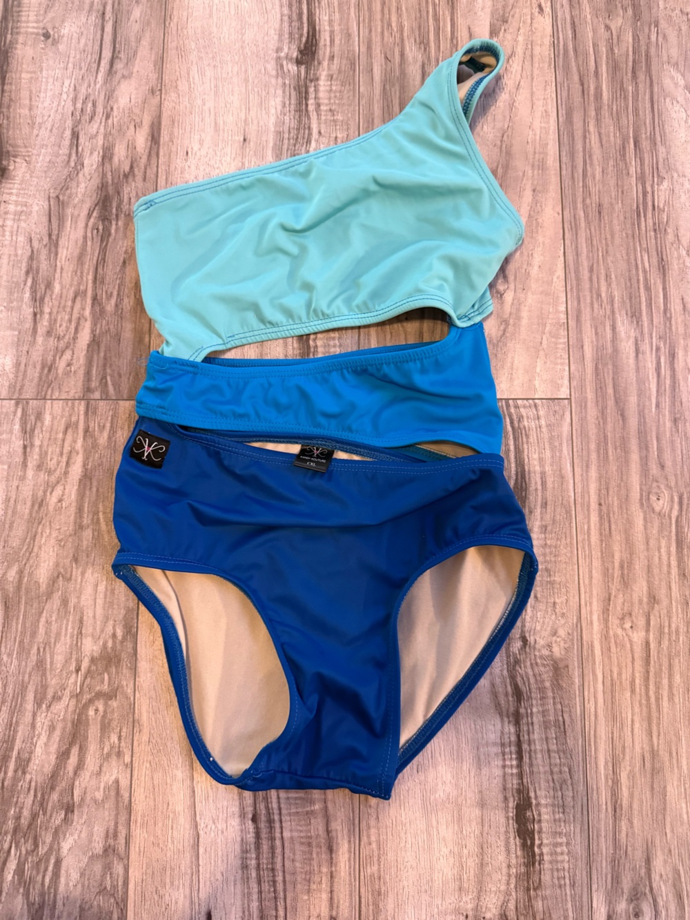 CXL Dance Leotard in Blue Ombre - Kandi Kouture